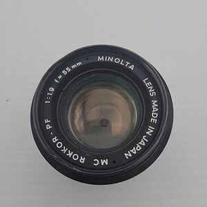 MINOLTA Lens MC ROKKOR-PF 1:1.9 f=55mm Japan